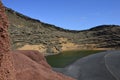 El Golfo, Green Lagoon - popular tourist attraction on Lanzarote