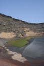 El golfo lake, lanzarote, canaria islands