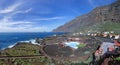 El Hierro - View over Las Puntas in the El Golfo Valley Royalty Free Stock Photo