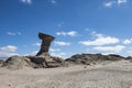 El Hongo - Parque Provincial Ischigualasto moon valley jurasic park argentina Royalty Free Stock Photo