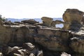 The Ischigualasto Provincial Park or Valle de la Luna, is located in Argentina, Royalty Free Stock Photo