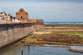 EL JADIDA, MOROCCO - JUNE 13, 2017: Defending walls of Portuguese build fortified port city Mazagan