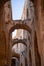 El Jem Coliseum - The largest Roman amphitheater in Africa- Tunisia Royalty Free Stock Photo