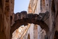 El Jem Coliseum - The largest Roman amphitheater in Africa- Tunisia Royalty Free Stock Photo