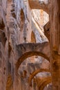 El Jem Coliseum - The largest Roman amphitheater in Africa- Tunisia Royalty Free Stock Photo