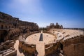 El Jem Coliseum - The largest Roman amphitheater in Africa- Tunisia Royalty Free Stock Photo
