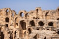 El Jem Coliseum - The largest Roman amphitheater in Africa- Tunisia Royalty Free Stock Photo