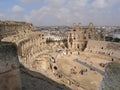 El -Jem`s Amphitheatre Royalty Free Stock Photo