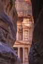 El Khasneh temple in petra Royalty Free Stock Photo