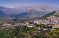 Ein Qiniyye and Mount Hermon the north of Israel Royalty Free Stock Photo