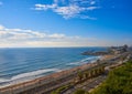 El Miracle beach and Port of Tarragona