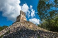 El Mirador mayan pyramid, Labna ruins, Yucatan, Mexico Royalty Free Stock Photo