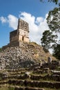 El mirador, ruins of ancient maya space observatory at Labna, Yucatan, Mexico Royalty Free Stock Photo