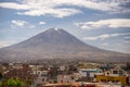 El Misti Volcano in Arequipa, famous travel destination and landmark in Peru.