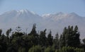 The Volcano El Misti on the Altiplano