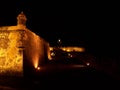 El Morro fort in San Juan Puerto Rico at night Royalty Free Stock Photo