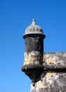 El Morro Looking Out Tower, San Juan, Puerto Rico Royalty Free Stock Photo