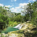 El Nicho waterfall, Cienfuegos Province, Cuba Royalty Free Stock Photo