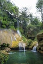 El Nicho waterfall, located in the Sierra del Escambray mountains not far from Cienfuegos Royalty Free Stock Photo