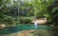 El Nicho waterfall, located in the Sierra del Escambray mountains not far from Cienfuegos Royalty Free Stock Photo