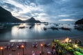 El Nido beach bars, Palawan Royalty Free Stock Photo