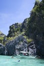 El nido tourists snorkelling lagoon palawan philippines Royalty Free Stock Photo