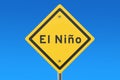 El nino road sign