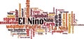 El Nino word cloud