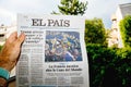 El Pais newspaper announcing France champion title World Cup 2018