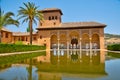 El Partal and Torre de las Damas inside of the Alhambra fortress in Granada, Spain Royalty Free Stock Photo