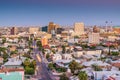 El Paso, Texas, USA  downtown city skyline at dusk Royalty Free Stock Photo