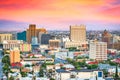 El Paso, Texas, USA  downtown city skyline at dusk Royalty Free Stock Photo