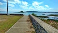 El Pedregal beach of Lake Peten Itza, Guatemala in sunny day