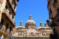 El Pilar Cathedral in Zaragoza city Spain Royalty Free Stock Photo