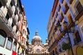 El Pilar Cathedral in Zaragoza city Spain Royalty Free Stock Photo