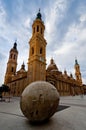 El Pilar cathedral in Zaragoza, Spain Royalty Free Stock Photo