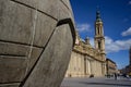 El Pilar cathedral in Zaragoza, Spain Royalty Free Stock Photo