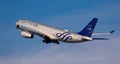 Takeoff of Air Europa Airbus from El Prat Airport in Barcelona Royalty Free Stock Photo