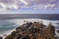 El Pris volcanic rocks,  Atlantic ocean volcanic seascape Royalty Free Stock Photo