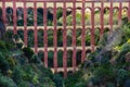 El Puente del Aguila, old aqueduct in Nerja, Spain Royalty Free Stock Photo