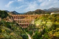 El Puente del Aguila, old aqueduct in Nerja, Spain Royalty Free Stock Photo