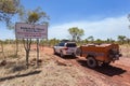 El Questro, Australia - Sep 9 2014: Rented four wheel drives & o