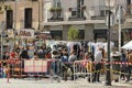 El Rastro, Madrid flea market, on sunday mornings. Royalty Free Stock Photo