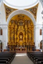 Interior view of the Ermita del Rocio church in El Rocio