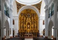 Interior view of the Ermita del Rocio church in El Rocio