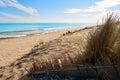 El Saler beach of Valencia at Mediterranean Royalty Free Stock Photo