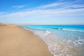 El Saler beach of Valencia at Mediterranean Royalty Free Stock Photo