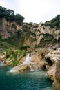 El Salto waterfall landscape incredible formation of rocks in the mountain Royalty Free Stock Photo