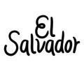 el salvador country lettering