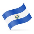 El salvador Flag Vector Waving Icon